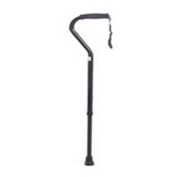 Fabrication Enterprises Fabrication Enterprises 43-2012 Offset Handle Adjustable Aluminum Cane; Black 43-2012